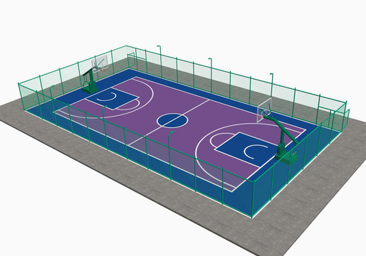 紫色篮球场