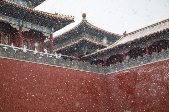 雪景北京故宫