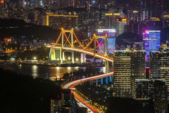 厦门海沧大桥夜景