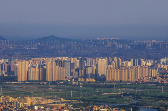 晋江城镇群航拍风景