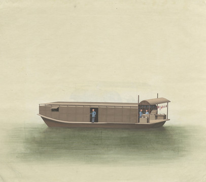 古代商船插画
