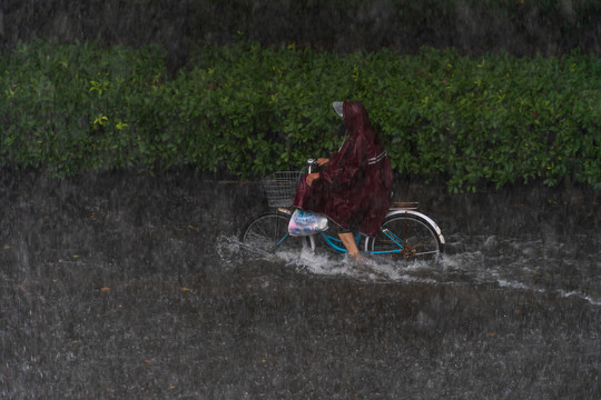 雨中骑行
