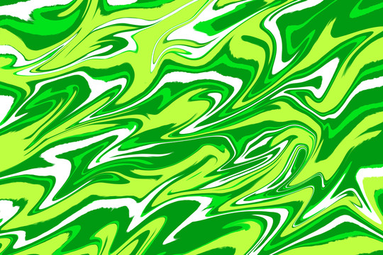绿色波浪花纹