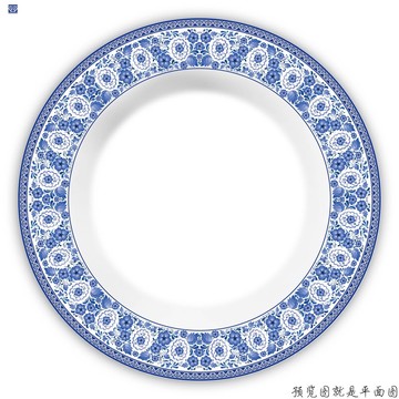 青花餐盘