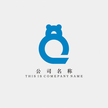 熊标志logo字母Q