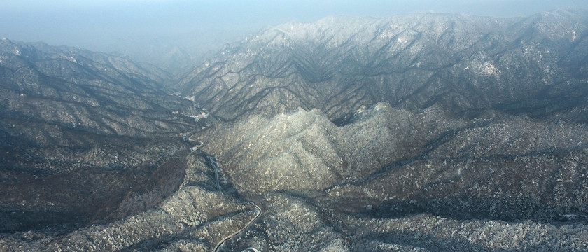 秦岭顶雪景