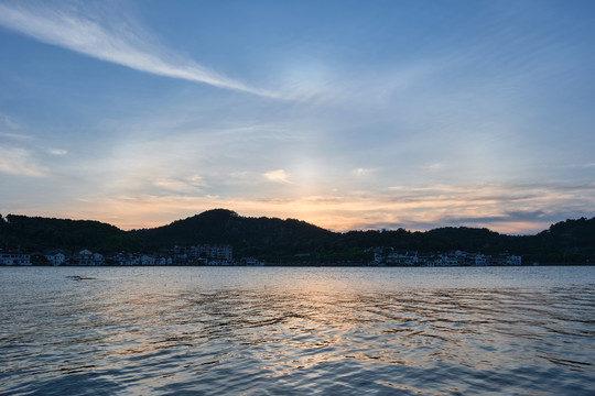 东钱湖日落