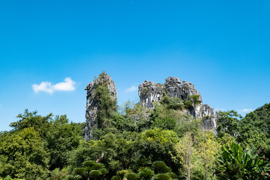 广西桂林山水七星公园骆驼山