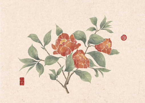 手绘花