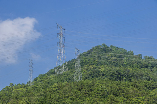 青山铁塔电力能源线路