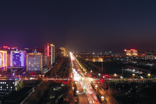 沧州夜景图