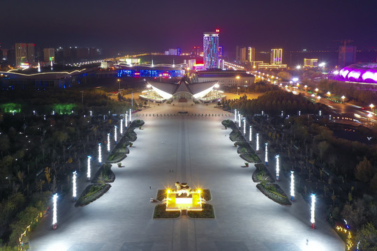 沧州市广场夜景