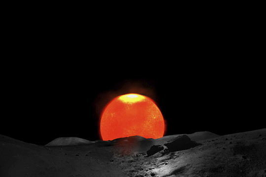 陨石太阳星球红日