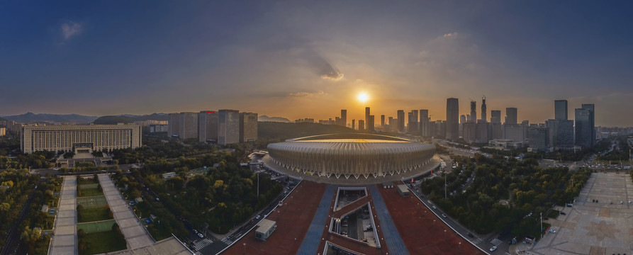 济南奥体中心宽幅全景图