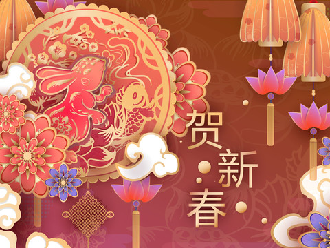 兔子春节新年