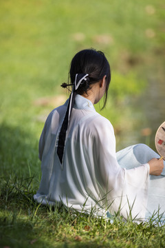 汉服美女模特