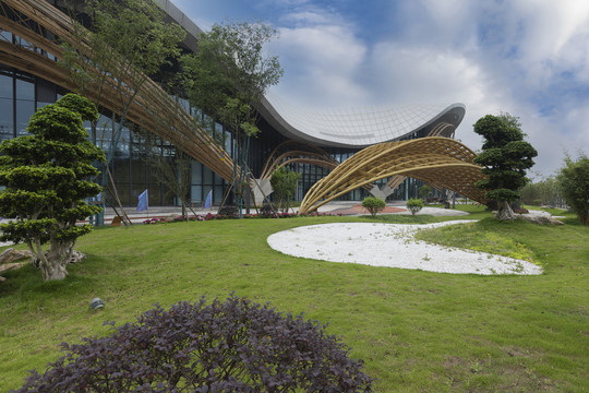 宜宾国际竹交易中心建筑外观