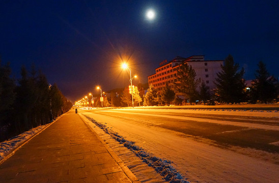 冬季小镇街道