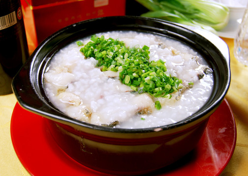 香葱鱼片粥