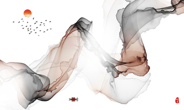 抽象水墨