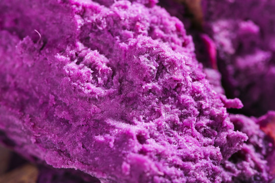 紫罗兰紫薯肉纹理
