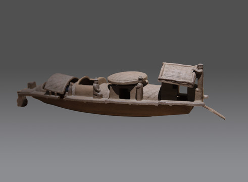 汉代陶船模