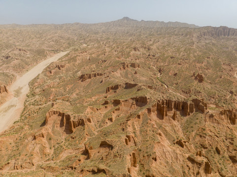 航拍新疆温宿大峡谷