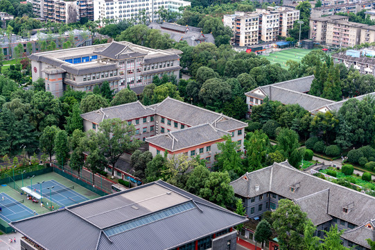 四川大学华西教学楼古建筑