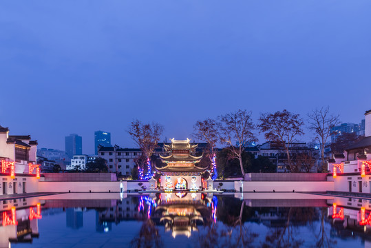 南京中国科举博物馆建筑夜景