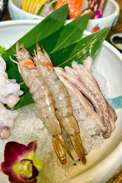 日式虾刺身