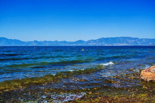 高原淡水湖抚仙湖