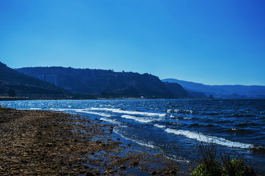 高原淡水湖云南抚仙湖