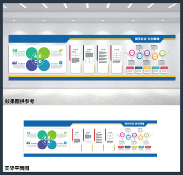 企业简介宣传展板文化墙设计