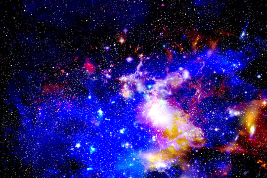 浪漫蓝色星空