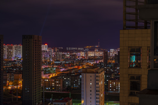 丹东城市夜景