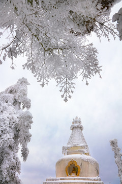 庐山小天池雪景