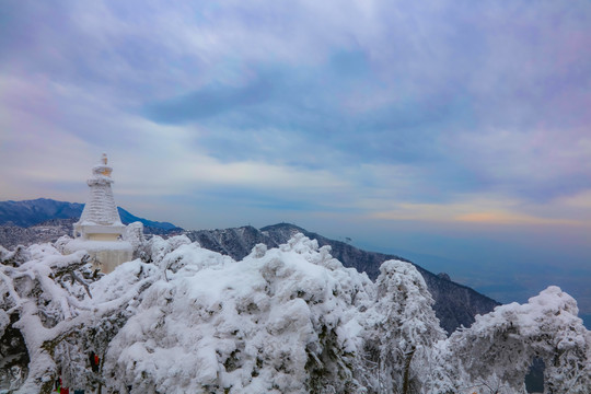 庐山小天池雪景