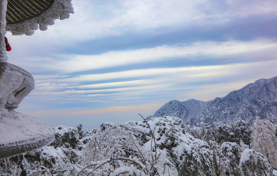 庐山小天池雪景