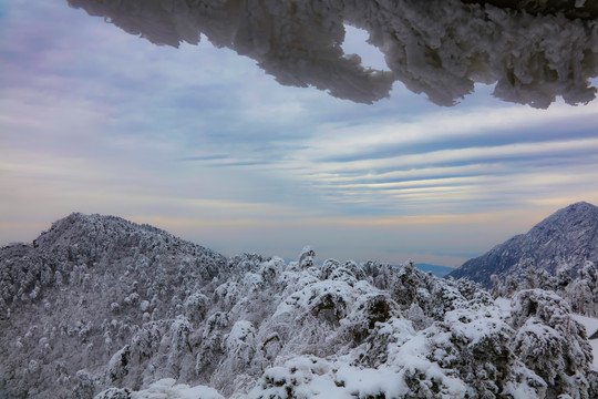 庐山小天池雪景