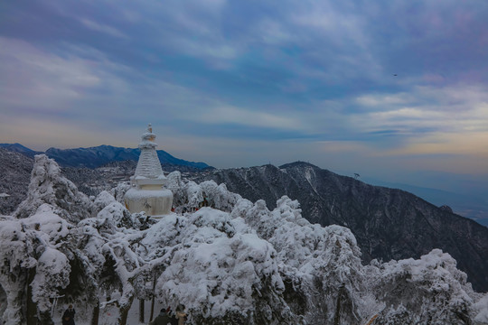 庐山小天池雪景