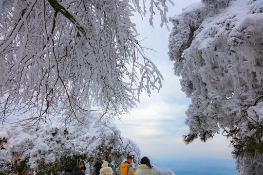 庐山小天池雪景