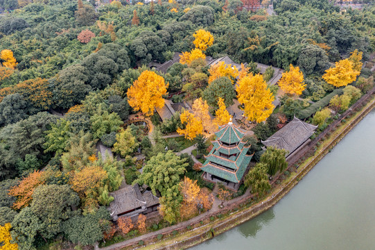 成都旅游景点望江楼公园