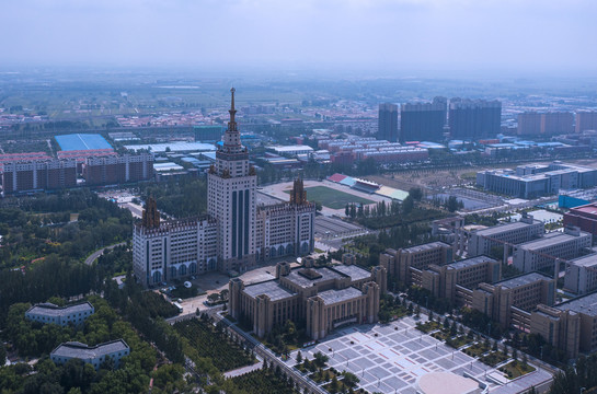 航拍内蒙古工业大学金川校区