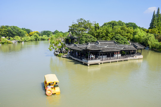 扬州瘦西湖公园园林景观