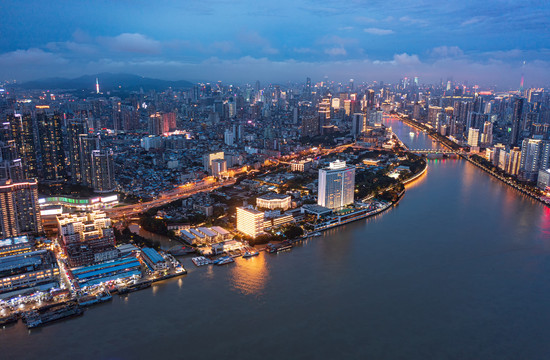 广州沙面夜景