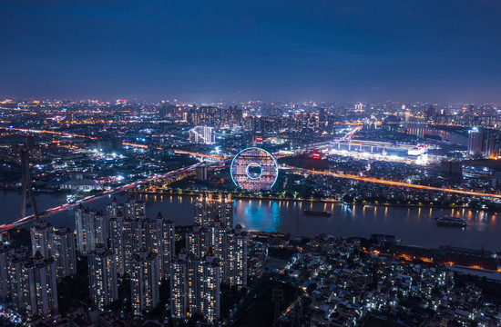 广州圆夜景