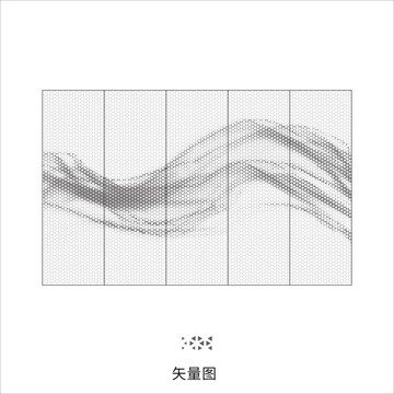 三角镂空装饰图案