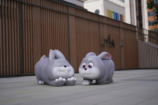 兔子雕塑泉州江之南