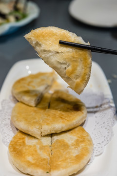 一盘糖饼特写