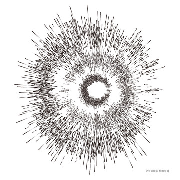 爆炸发散线条效果